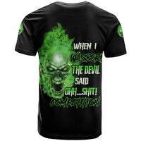 When I Was Born Skull T Shirt - Wonder Print Shop