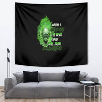 When I Was Born Skull Tapestry - Wonder Print Shop