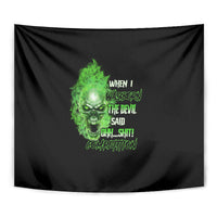 When I Was Born Skull Tapestry - Wonder Print Shop