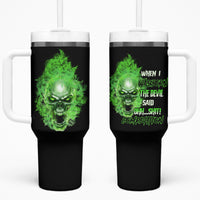 When I Was Born Skull Tumbler With Handle - Wonder Print Shop