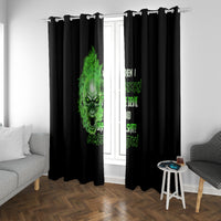 When I Was Born Skull Window Curtain - Wonder Print Shop