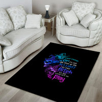 The Good Girl In Me Got Tired Skull Witch Halloween Area Rug - Wonder Print Shop