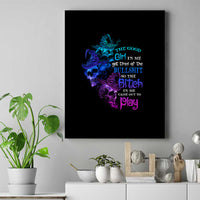 The Good Girl In Me Got Tired Skull Witch Halloween Canvas Wall Art - Wonder Print Shop