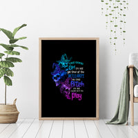 The Good Girl In Me Got Tired Skull Witch Halloween Canvas Wall Art - Wonder Print Shop