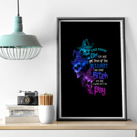 The Good Girl In Me Got Tired Skull Witch Halloween Canvas Wall Art - Wonder Print Shop
