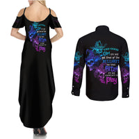 The Good Girl In Me Got Tired Skull Witch Halloween Couples Matching Summer Maxi Dress and Long Sleeve Button Shirt - Wonder Print Shop