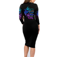 The Good Girl In Me Got Tired Skull Witch Halloween Family Matching Long Sleeve Bodycon Dress and Hawaiian Shirt - Wonder Print Shop