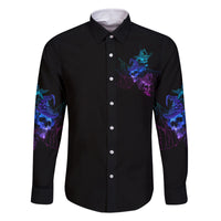 The Good Girl In Me Got Tired Skull Witch Halloween Family Matching Mermaid Dress and Hawaiian Shirt - Wonder Print Shop
