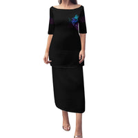 The Good Girl In Me Got Tired Skull Witch Halloween Family Matching Puletasi Dress and Hawaiian Shirt - Wonder Print Shop