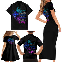 The Good Girl In Me Got Tired Skull Witch Halloween Family Matching Short Sleeve Bodycon Dress and Hawaiian Shirt - Wonder Print Shop