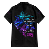 The Good Girl In Me Got Tired Skull Witch Halloween Family Matching Tank Maxi Dress and Hawaiian Shirt - Wonder Print Shop