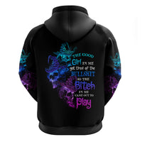 The Good Girl In Me Got Tired Skull Witch Halloween Hoodie - Wonder Print Shop