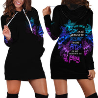 The Good Girl In Me Got Tired Skull Witch Halloween Hoodie Dress - Wonder Print Shop