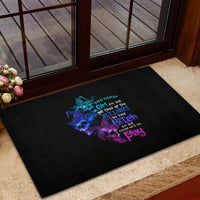 The Good Girl In Me Got Tired Skull Witch Halloween Rubber Doormat - Wonder Print Shop