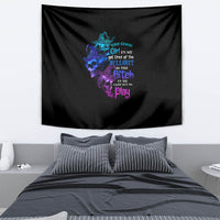 The Good Girl In Me Got Tired Skull Witch Halloween Tapestry - Wonder Print Shop
