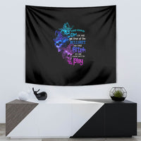 The Good Girl In Me Got Tired Skull Witch Halloween Tapestry - Wonder Print Shop