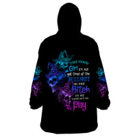 The Good Girl In Me Got Tired Skull Witch Halloween Wearable Blanket Hoodie - Wonder Print Shop