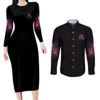 Your First Mistake Was Thinking Couples Matching Long Sleeve Bodycon Dress and Long Sleeve Button Shirt - Wonder Print Shop