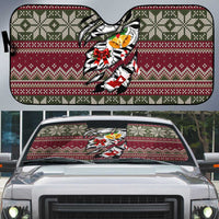 Skeleton Candy Cane Christmas Auto Sun Shade Xmas Holiday Patterns - Wonder Print Shop