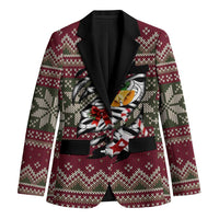Skeleton Candy Cane Christmas Blazer Xmas Holiday Patterns - Wonder Print Shop