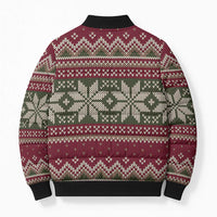 Skeleton Candy Cane Christmas Bomber Puffer Jacket Xmas Holiday Patterns - Wonder Print Shop