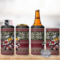 Skeleton Candy Cane Christmas 4 in 1 Can Cooler Tumbler Xmas Holiday Patterns - Wonder Print Shop