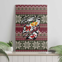 Skeleton Candy Cane Christmas Canvas Wall Art Xmas Holiday Patterns - Wonder Print Shop