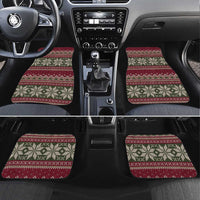 Skeleton Candy Cane Christmas Car Mats Xmas Holiday Patterns - Wonder Print Shop