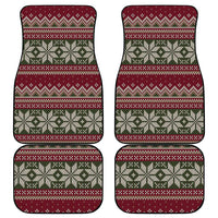 Skeleton Candy Cane Christmas Car Mats Xmas Holiday Patterns - Wonder Print Shop