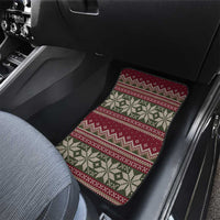 Skeleton Candy Cane Christmas Car Mats Xmas Holiday Patterns - Wonder Print Shop
