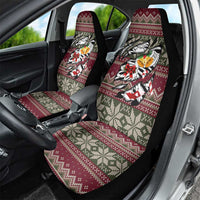 Skeleton Candy Cane Christmas Car Seat Cover Xmas Holiday Patterns - Wonder Print Shop