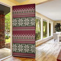 Skeleton Candy Cane Christmas Door Cover Xmas Holiday Patterns - Wonder Print Shop