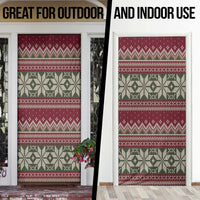 Skeleton Candy Cane Christmas Door Cover Xmas Holiday Patterns - Wonder Print Shop