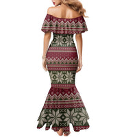 Skeleton Candy Cane Christmas Family Matching Mermaid Dress and Hawaiian Shirt Xmas Holiday Patterns - Wonder Print Shop