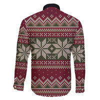 Skeleton Candy Cane Christmas Family Matching Off The Shoulder Long Sleeve Dress and Hawaiian Shirt Xmas Holiday Patterns - Wonder Print Shop