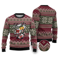 Skeleton Candy Cane Christmas Ugly Christmas Sweater Xmas Holiday Patterns - Wonder Print Shop