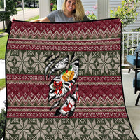 Skeleton Candy Cane Christmas Quilt Xmas Holiday Patterns - Wonder Print Shop