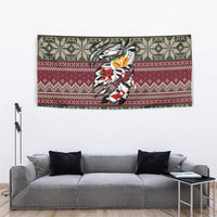 Skeleton Candy Cane Christmas Tapestry Xmas Holiday Patterns - Wonder Print Shop