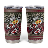 Skeleton Candy Cane Christmas Tumbler Cup Xmas Holiday Patterns - Wonder Print Shop