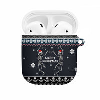 Skeleton Merry Creepmas Christmas AirPods Case Xmas Holiday Patterns - Wonder Print Shop