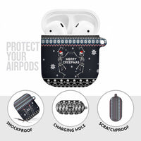 Skeleton Merry Creepmas Christmas AirPods Case Xmas Holiday Patterns - Wonder Print Shop
