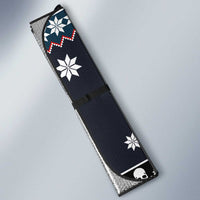 Skeleton Merry Creepmas Christmas Auto Sun Shade Xmas Holiday Patterns - Wonder Print Shop