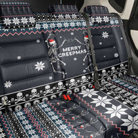 Skeleton Merry Creepmas Christmas Back Car Seat Cover Xmas Holiday Patterns - Wonder Print Shop