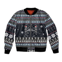 Skeleton Merry Creepmas Christmas Bomber Jacket Xmas Holiday Patterns - Wonder Print Shop