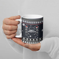 Skeleton Merry Creepmas Christmas Ceramic Mug Xmas Holiday Patterns - Wonder Print Shop