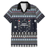 Skeleton Merry Creepmas Christmas Family Matching Mermaid Dress and Hawaiian Shirt Xmas Holiday Patterns - Wonder Print Shop