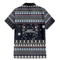 Skeleton Merry Creepmas Christmas Family Matching Mermaid Dress and Hawaiian Shirt Xmas Holiday Patterns - Wonder Print Shop
