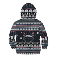 Skeleton Merry Creepmas Christmas Kid Hoodie Xmas Holiday Patterns - Wonder Print Shop