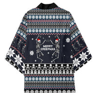 Skeleton Merry Creepmas Christmas Kimono Xmas Holiday Patterns - Wonder Print Shop