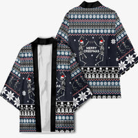 Skeleton Merry Creepmas Christmas Kimono Xmas Holiday Patterns - Wonder Print Shop